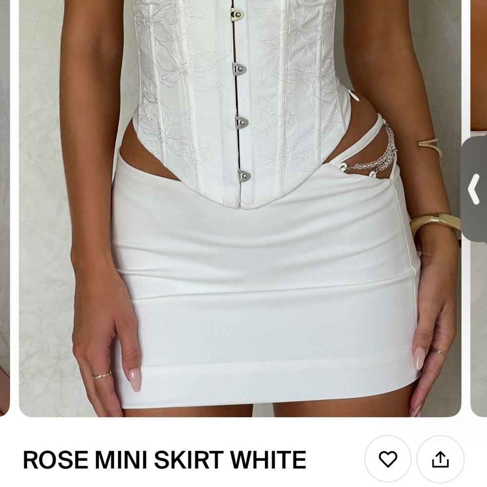 White Mini Skirt